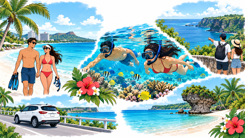Clear dry-season skies, snorkeling conditions