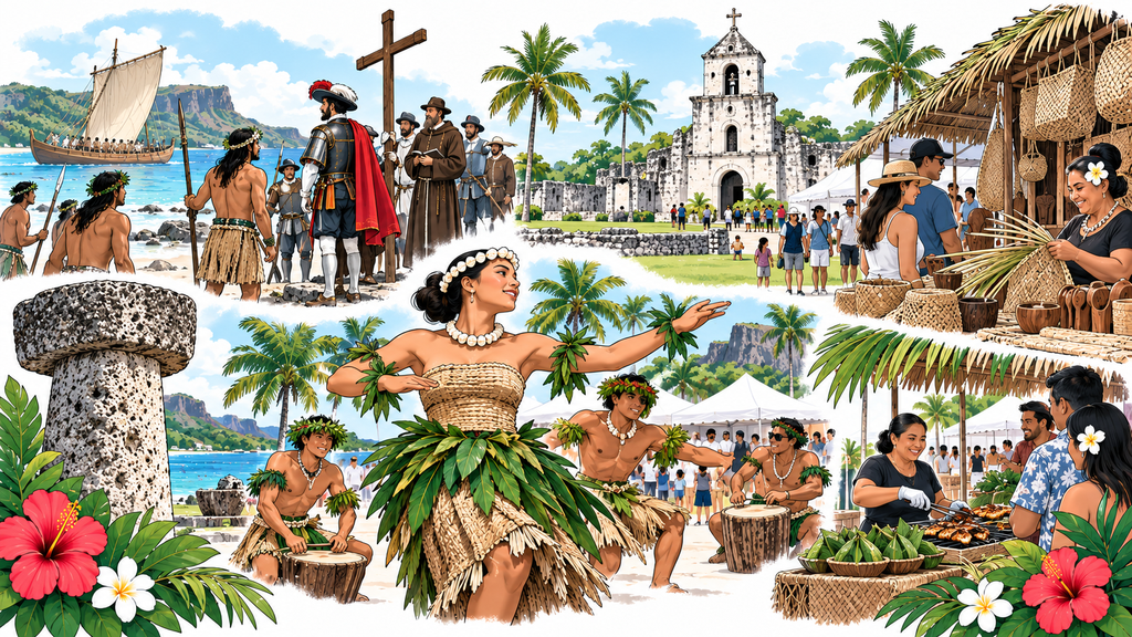The festival grounds, the Magellan reenactment, or traditional dance
