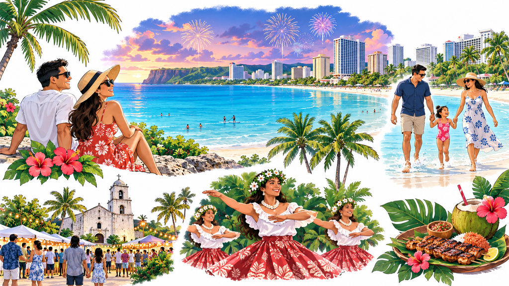 The Guam History and CHamoru Heritage Day Festival in Humåtak, or a scene evoking Chamorro culture