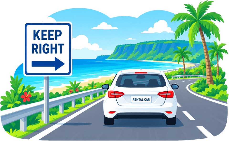 Which side of the road do you drive on in Guam?