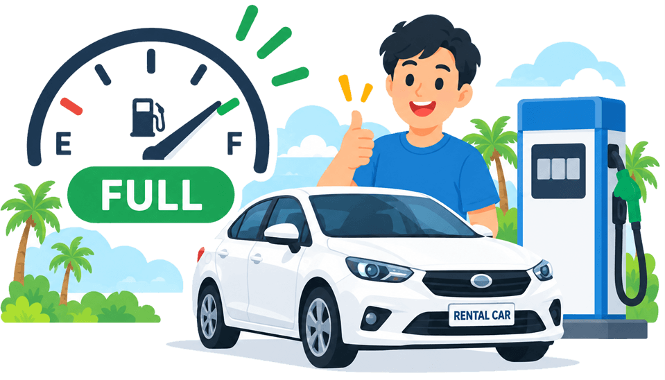 What should I do about fuel when I return the car?