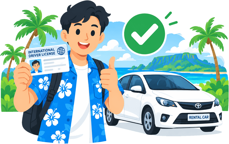 Do I need an International Driving Permit to rent a car in Guam?