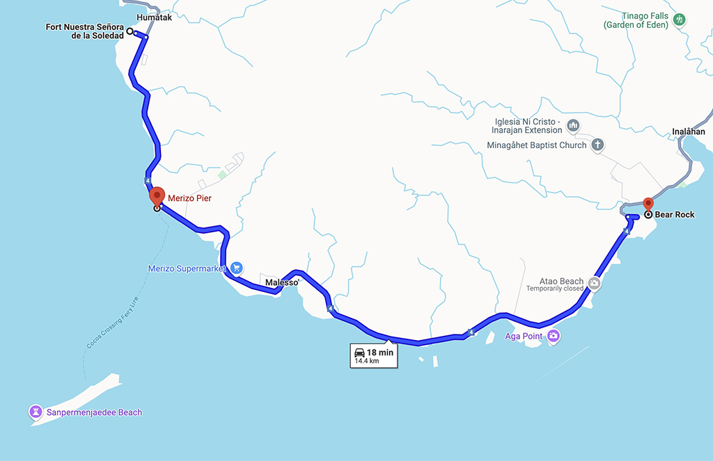 レンタカーで行くグアム南部ドライブ その4  メリッソピアパークとイナラハンの熊岩