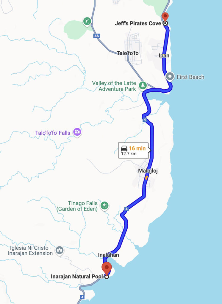 レンタカーで行くグアム南部ドライブ 　その8  ジェフス・パイレーツ・コーブ