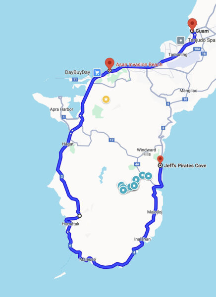 レンタカーで行くグアム南部ドライブ 　その1　アサン太平洋戦争国立歴史公園